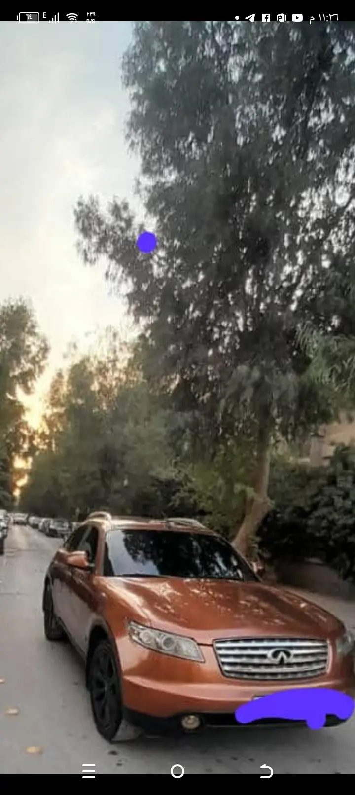 إنفينيتي FX35 موديل 2008 للبيع بمواصفات مميزة - صورة 4