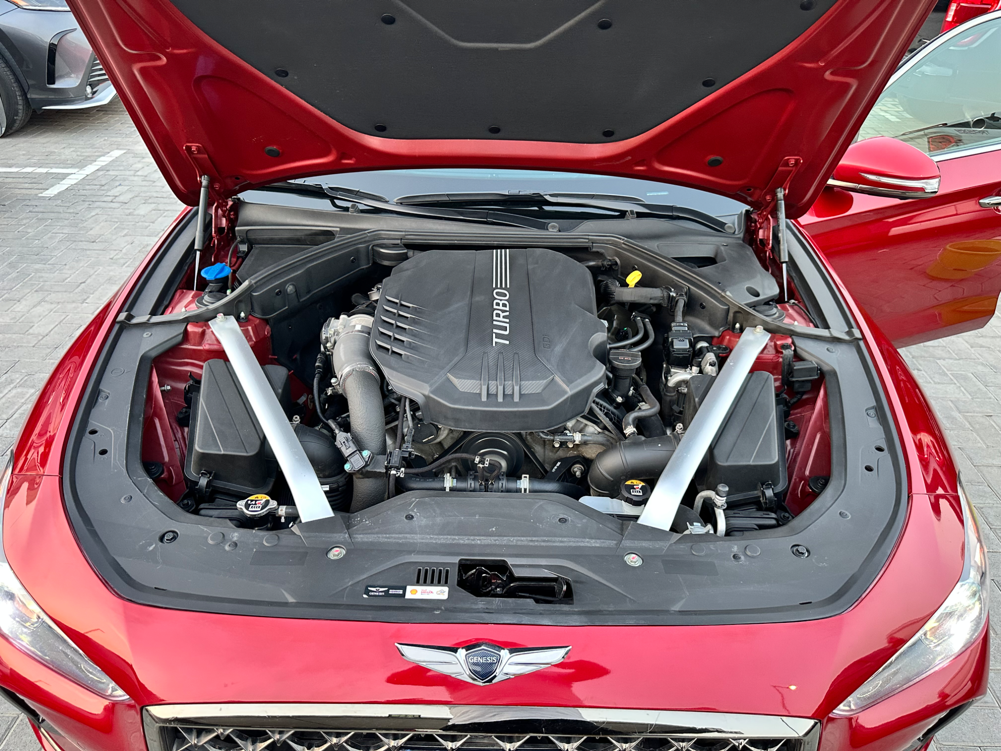 جينيسيس يلي يدور النظيف بوالين الوكالة g70 سته سلندر تيربو 3.3 خالية العلام كاملة المواصفات كلين تايتل - صورة 9