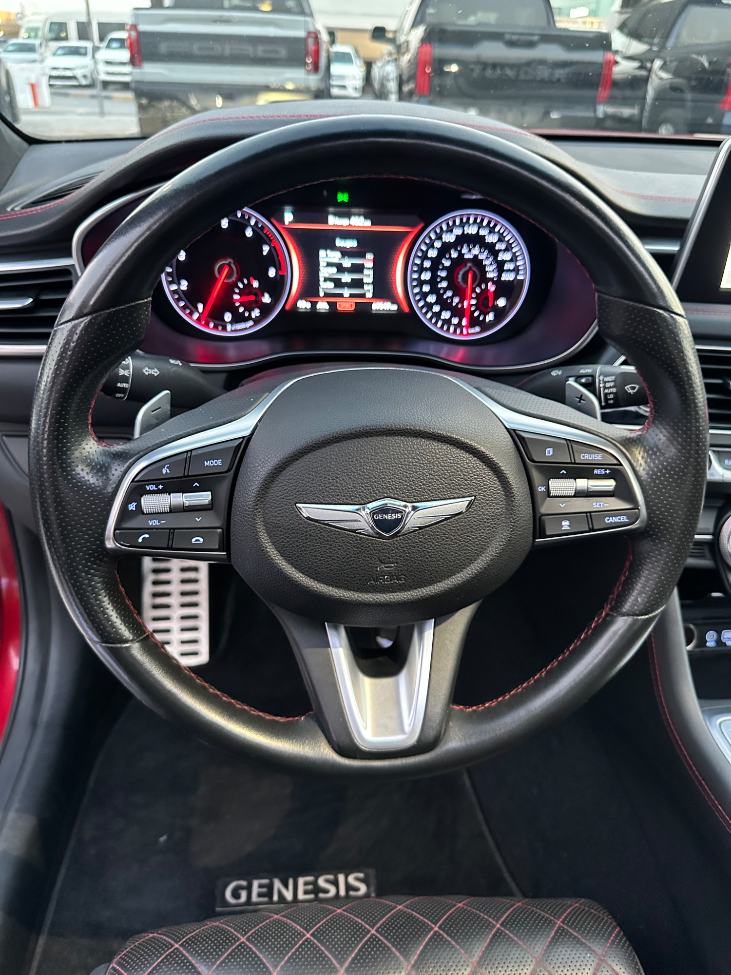 جينيسيس يلي يدور النظيف بوالين الوكالة g70 سته سلندر تيربو 3.3 خالية العلام كاملة المواصفات كلين تايتل - صورة 13