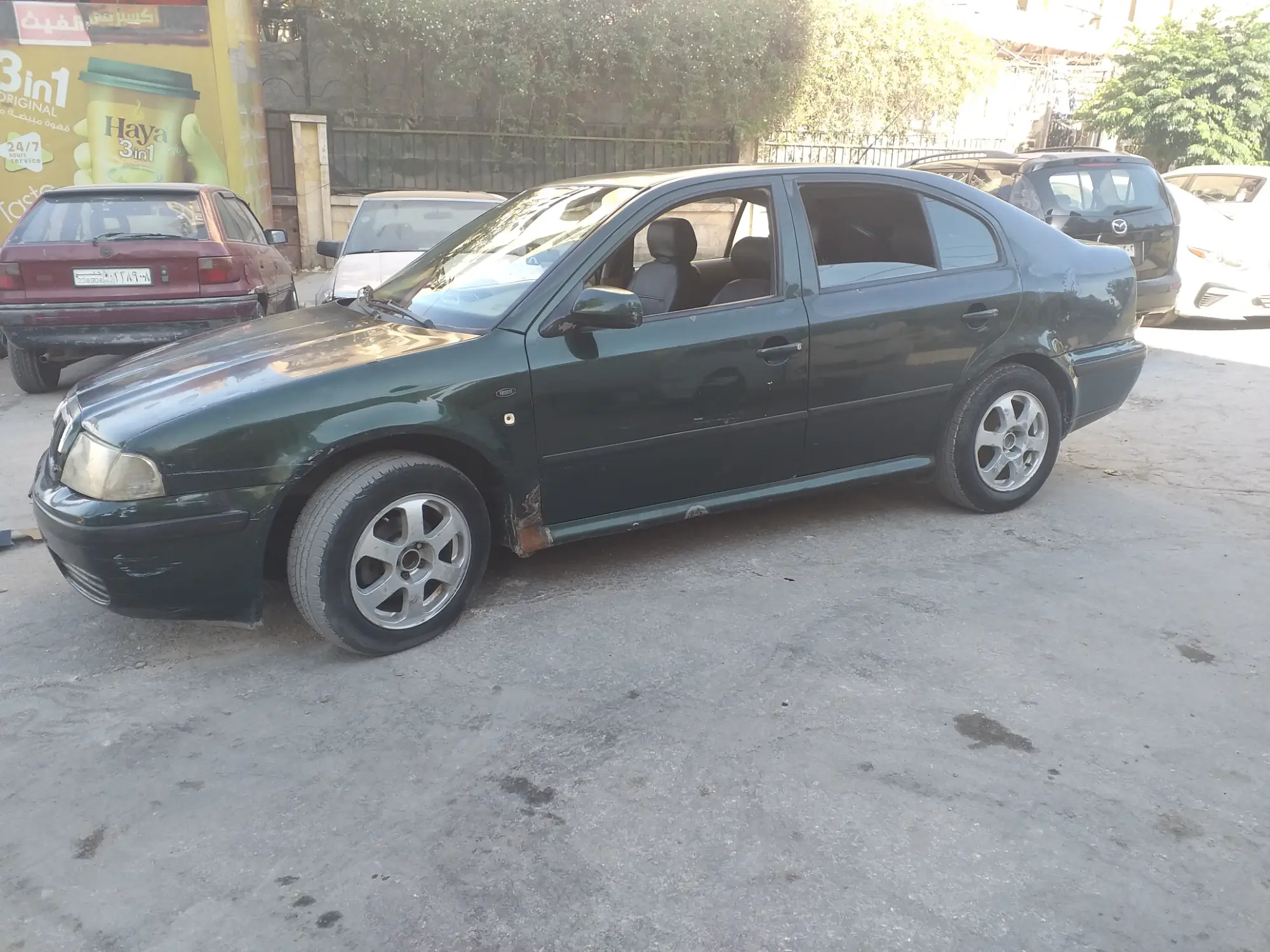 سكودا أوكتافيا 2002 للبيع كاملة مسكرة محرك 20cc شنجمان اوتوماتيك كهربائي جوا وسقف خالي بخ زنار واطي - صورة 3