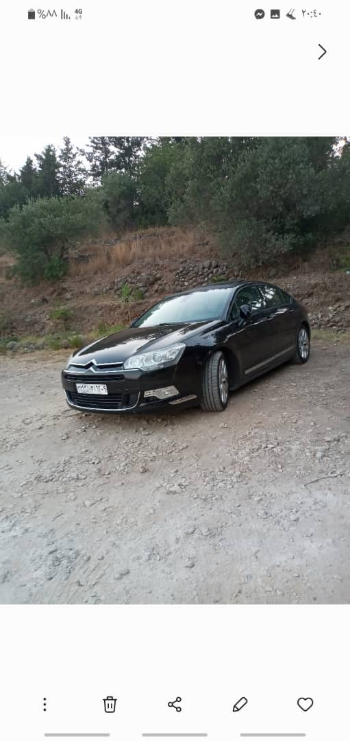 سيتروين C5 موديل 2009 بحالة جيدة